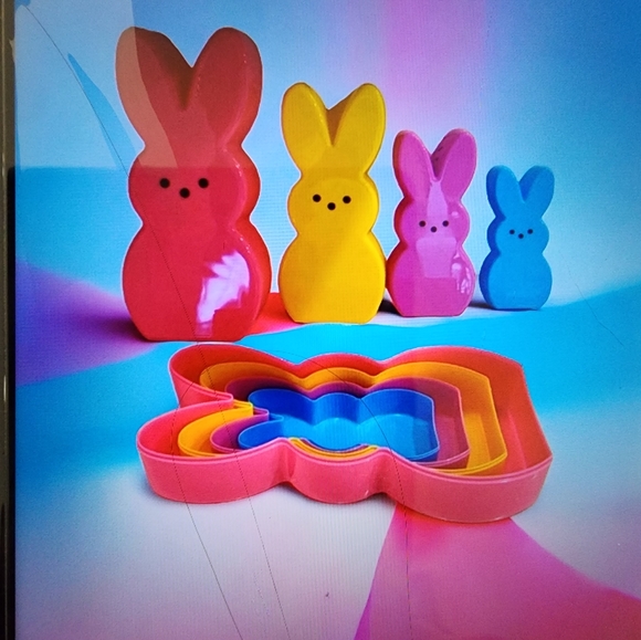 NWT Peeps 4 egg containers. U will receive the 4 different peeps bunnies 🐰 ! - Picture 5 of 5
